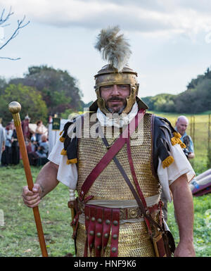 Roman Soldiers reenactment at Via Appia Antica circus Maxentius Stock Photo