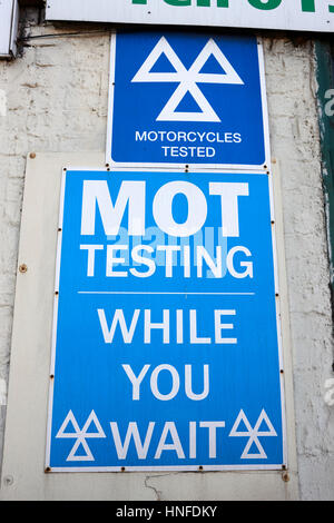 mot testing sign centre while you wait motorcycles tested signs uk ...