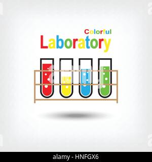 Colorful Laboratory Stock Vector