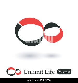 Infinity Symbol ( Unlimited life ) Stock Vector