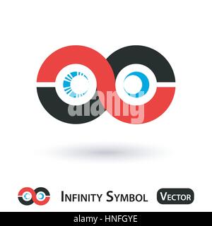 Infinity symbol design Stock Vector