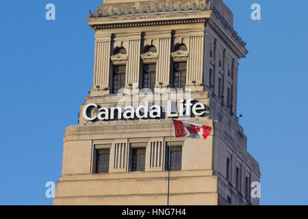 TORONTO, CANADA - DECEMBER 20, 2016: Headquarters of the Canada Life insurance company Stock Photo