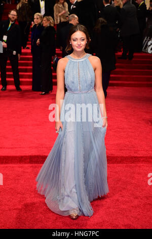 Ella Purnell attending the 2017 EE British Academy of Film and ...