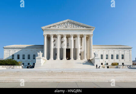 The United States Supreme Court Building, 1st Street Northeast, Washington DC, USA Stock Photo