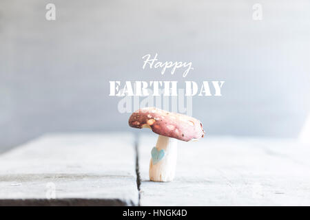 Happy Earth Day card Stock Photo