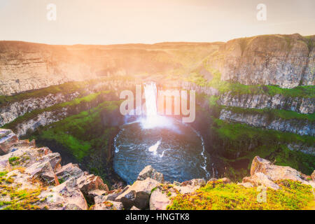 Palouse falls,Washington,usa. Stock Photo