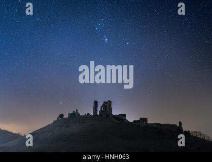 Corfe Castle, Dorset, England, UK Stock Photo