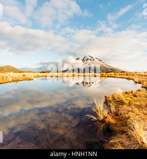 Mount Taranaki / Mount Egmont in Egmont National Park, North Island ...