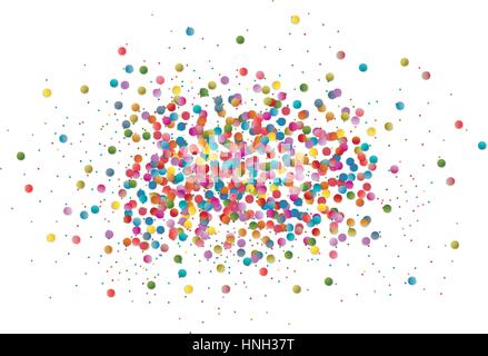 Multicolored round confetti Stock Vector