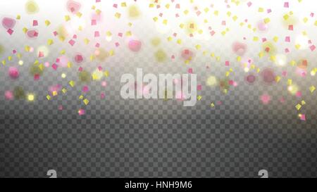 Abstract Colourful Gems, Triangles on Transparent Background  - Vector Illustration Stock Vector