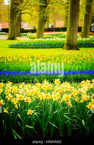 Formal spring garden Stock Photo