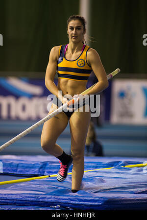 Women's Pole Vault, British Indoor Team Trials 2017 Stock Photo