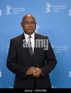 Berlin, Germany. 12th Feb, 2017. The director Raoul Peck arrives for the photo call of the film 'The Young Karl Marx' at the 67th International film festival in Berlin, Germany, 12 February 2017. The film will be aired in the section 'Berlinale Special'. Photo: Monika Skolimowska/dpa/Alamy Live News Stock Photo