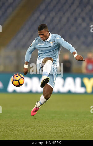 Rome, Italy. 13th Feb, 2017. :Baldé Diao Keita of Lazio in action during the serie A match between SS Lazio Vs AC Milan on February 13, 2017 in Stadio Olimpico in Rome, Italy.  Credit: marco iorio/Alamy Live News Stock Photo
