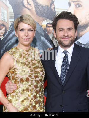 Westwood, CA. 13th Feb, 2017. Mary Elizabeth Ellis, Charlie Day, At Premiere Of Warner Bros. Pictures' 'Fist Fight', At The Regency Village Theatre In California on February 13, 2017. Credit: Faye Sadou/Media Punch/Alamy Live News Stock Photo