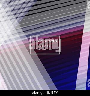 Modern technology striped abstract background vector. Colorful stripes waves lines for banner, brochure, website, and flyer design. Contrast colors gr Stock Vector