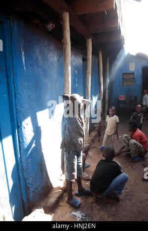 Children in orphanage, Kibera slums, Nairobi, Kenya, East Africa Stock Photo