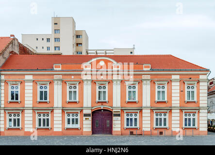 High school on Union Square in Timisoara, Romania Stock Photo