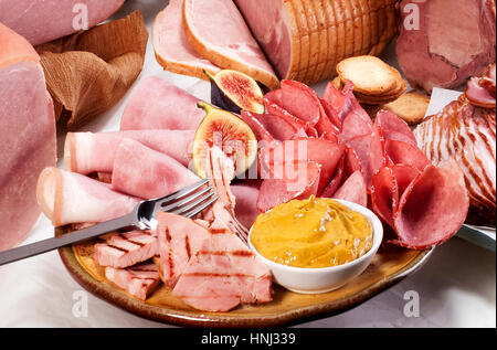 Cold Cuts appetizers Stock Photo