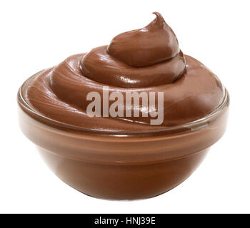 Chocolate spread(+clipping path) Stock Photo