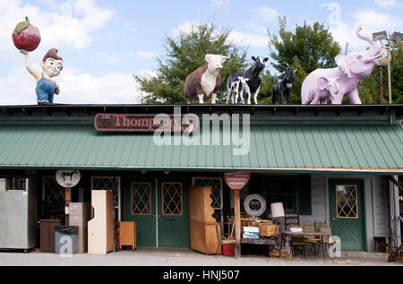 Harrys Grill and Piggys Ice restaurant in Hendersonville North Carolina Stock Photo