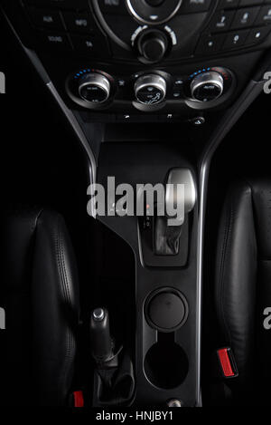 Automatic gear in parking mode view from top Stock Photo