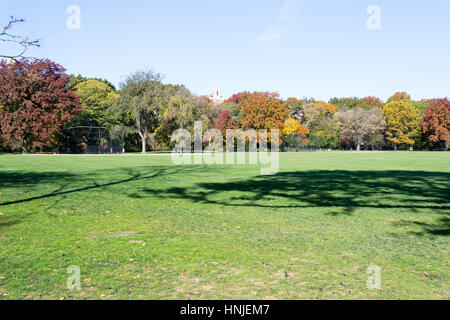 The Grat lawn in Central park is the most iconic gathering spot of the whole park where high scale concerts and events take place Stock Photo