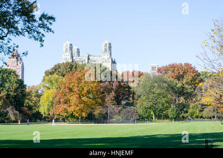 The Grat lawn in Central park is the most iconic gathering spot of the whole park where high scale concerts and events take place Stock Photo