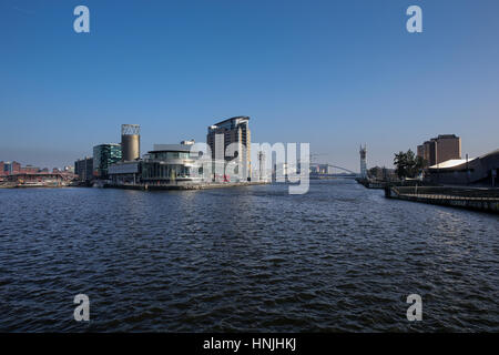 The Lowry Theatre, Pier 6, Salford Quays, Salford, UK Stock Photo