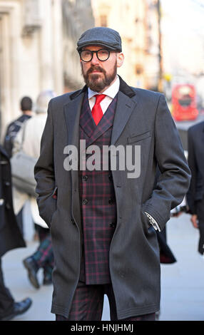 Arran Coghlan outside The Royal Courts of Justice, London, where an inquest into the death of Stephen Akinyemi at Coghlan's home in 2010 is taking place. Stock Photo