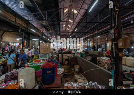 SIEM REAP, CAMBODIA - DEC 9: Old Market on Dec 9, 2015 in Siem Reap. Stock Photo