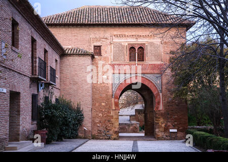 Puerta del Vino (Wine Gate), The Alhambra, Granada, Spain Stock Photo