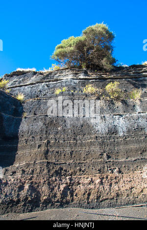 formations and layers at la caldera de bandama at gran canaria spain Stock Photo