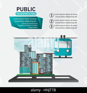 funicular cable car public transport urban background vector illustration eps 10 Stock Vector