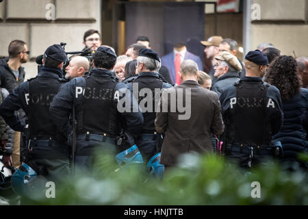 Rome, Italy. 13th Feb, 2017. During the arrival of the Democratic Party (PD). Credit: Andrea Ronchini/Pacific Press/Alamy Live News Stock Photo