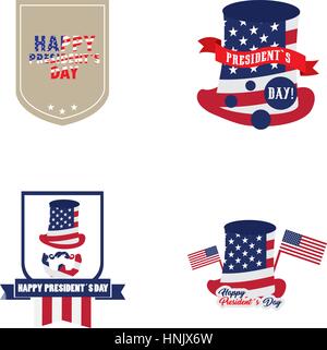 President day illustrations Stock Vector