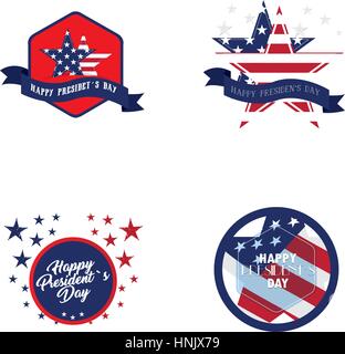 President day illustrations Stock Vector