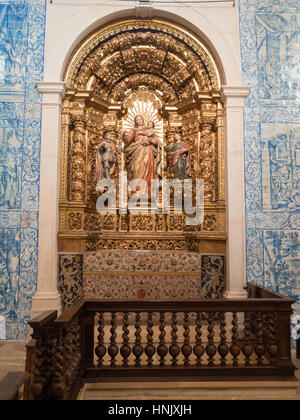 Altar of Our Lady of Penha de França chapel, Vista Alegre Stock Photo