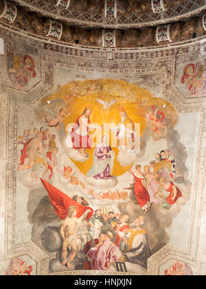 Ceiling of Our Lady of Penha de França chapel, Vista Alegre Stock Photo