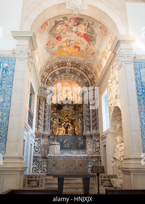 Altar of Our Lady of Penha de França chapel, Vista Alegre Stock Photo