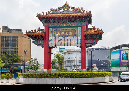 China gate in Chinatown, Bangkok, Thailand Stock Photo