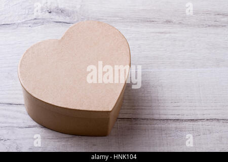 Box shaped as heart. Stock Photo