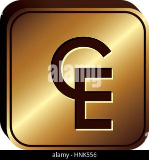 ECU currency symbol icon image, vctor illustration Stock Vector Image ...