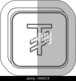 tugriks currency symbol icon image, vector illustration Stock Vector