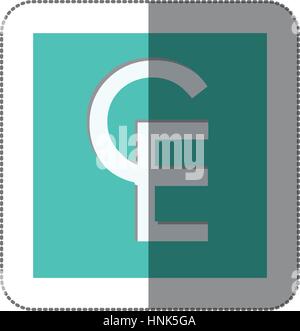 ECU currency symbol icon image, vctor illustration Stock Vector Image ...