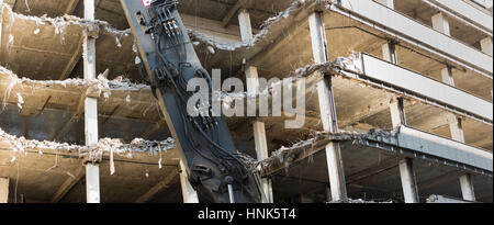 DUESSELDORF, GERMANY - FEBRUARY 13, 2017: The old building at breite Straße get wrecked Stock Photo