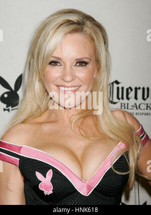 Bridget Marquardt arrives at the Playboy Super Bowl Party in Chandler, AZ on Friday, Feb. 2, 2008. Photo by Francis Specker Stock Photo