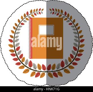 schools notebook symbol icon image, vector illustration design Stock Vector