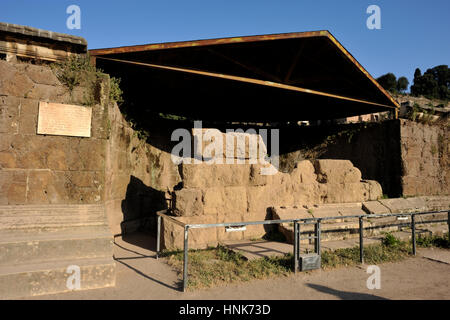 Italy, Rome, Roman Forum, temple of the deified Julius Caesar (Ara di Cesare) Stock Photo