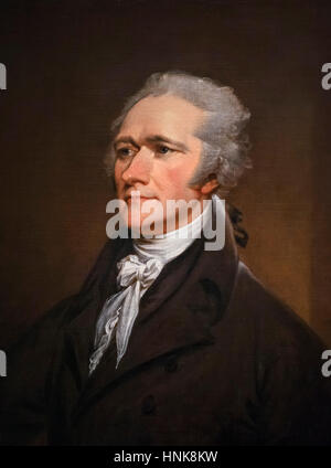 Alexander Hamilton (1755-1804), portrait by John Trumbull, oil on canvas, 1806 Stock Photo